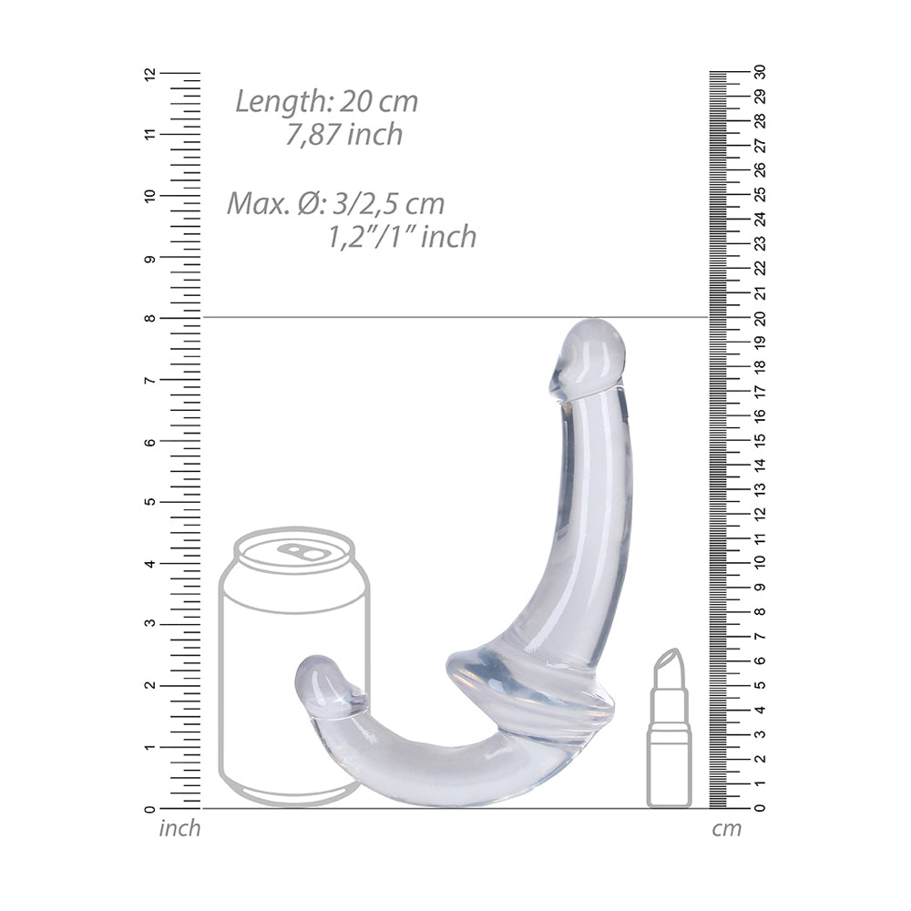 Realrock Crystal Clear Strapless Strap-On 6'' Transparent | 8714273520838 | Available at EroticWarehouse.com