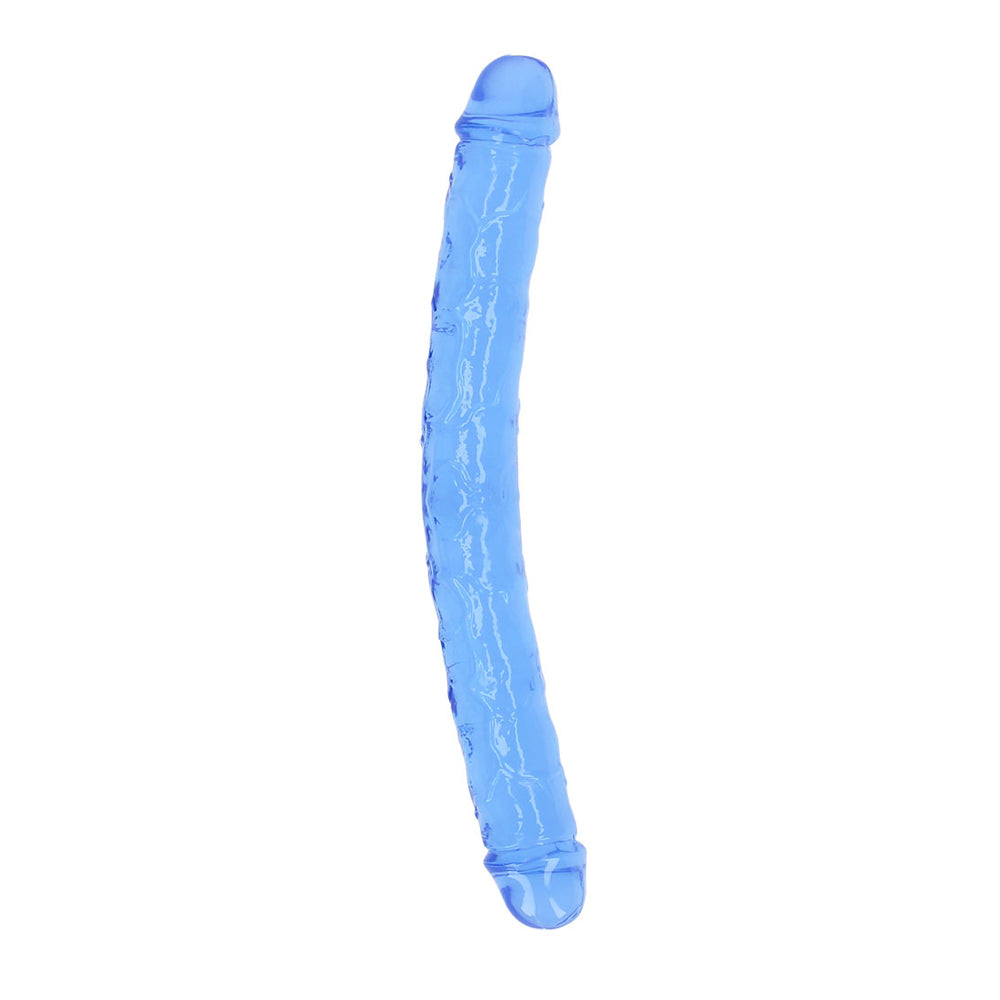Realrock Crystal Clear Double Dong 13'' Blue | 8714273520845 | Available at EroticWarehouse.com