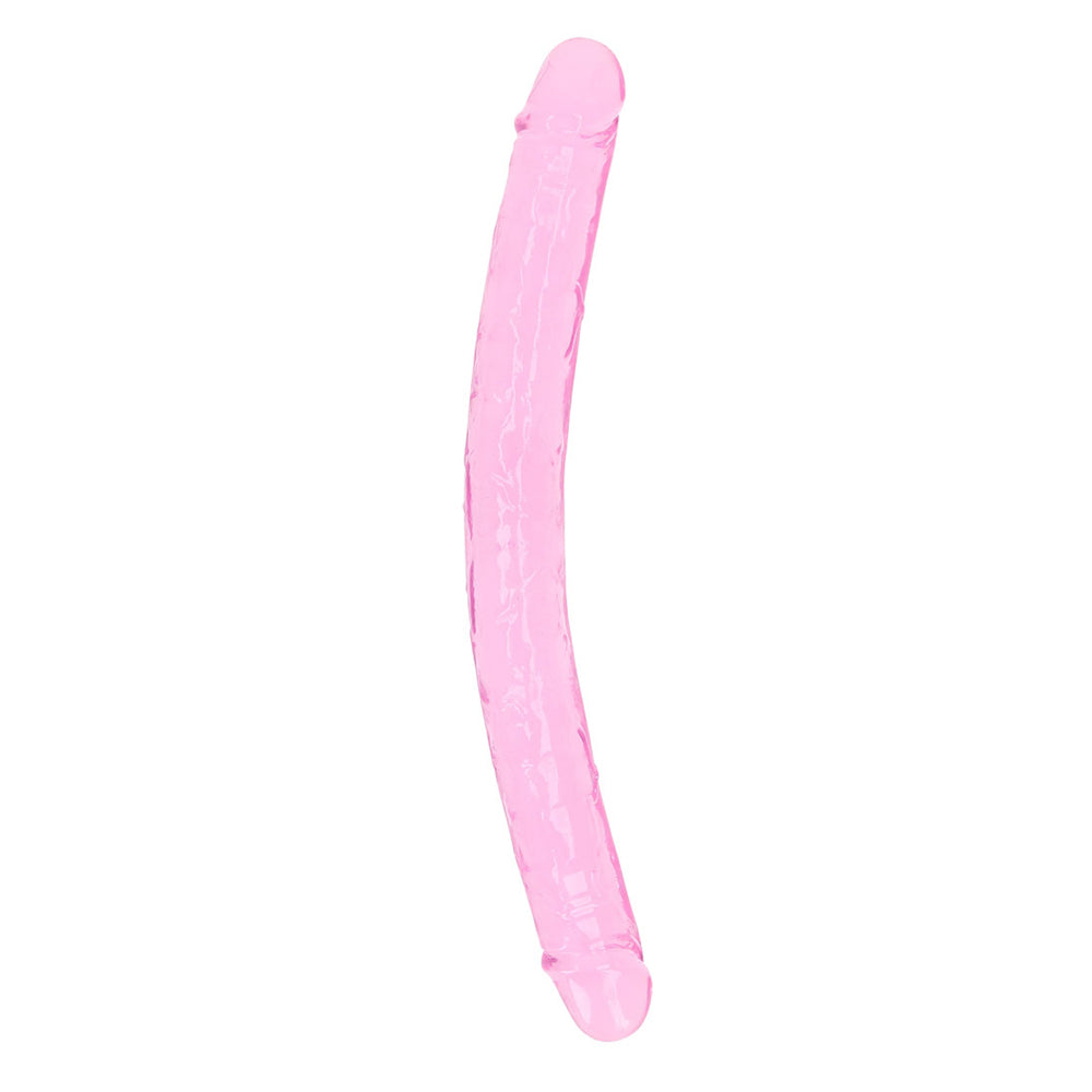 Realrock Crystal Clear Double Dong 13'' Pink | 8714273520852 | Available at EroticWarehouse.com