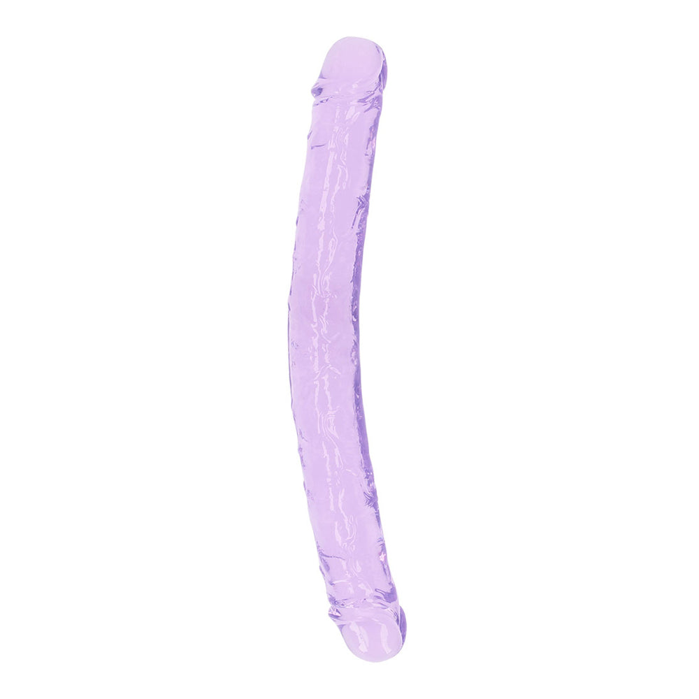 Realrock Crystal Clear Double Dong 13'' Purple | 8714273520869 | Available at EroticWarehouse.com