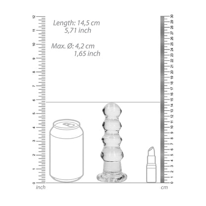 Realrock Crystal Clear Curvy Dildo Or Butt Plug 5.5'' Transparent | 8714273520890 | Available at EroticWarehouse.com