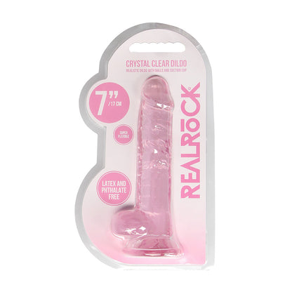 Realrock 7" Realistic Dildo With Balls Pink | 8714273521675 | Available at EroticWarehouse.com
