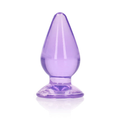 Realrock Crystal Clear Anal Plug 3.5'' Purple | 8714273522665 | Available at EroticWarehouse.com