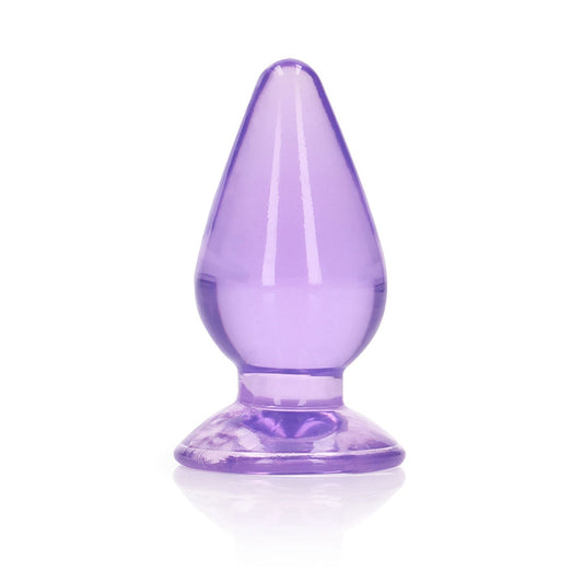 Realrock Crystal Clear Anal Plug 3.5'' Purple | 8714273522665 | Available at EroticWarehouse.com