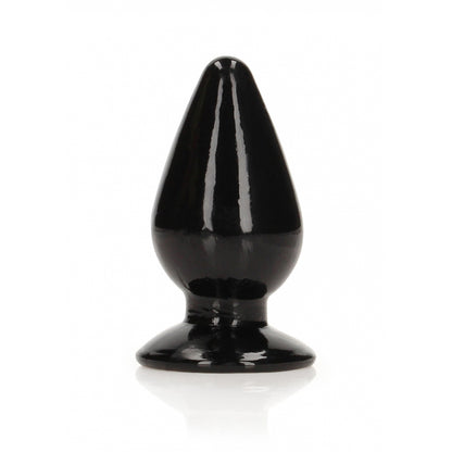 Realrock Crystal Clear Anal Plug 3.5'' Black | 8714273522948 | Available at EroticWarehouse.com
