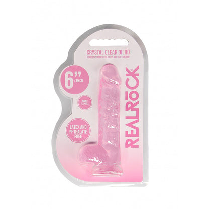 Realrock 6" Realistic Dildo With Balls Pink | 8714273544346 | Available at EroticWarehouse.com