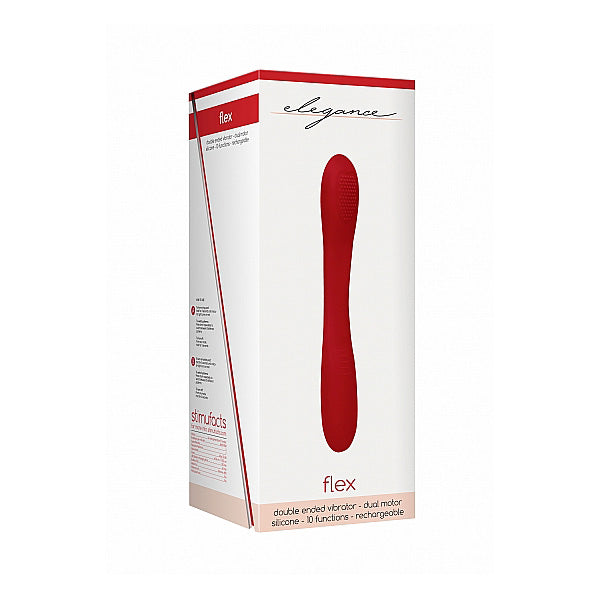 Elegance Double Ended Vibrator Flex Red | 8714273547941 | Available at EroticWarehouse.com