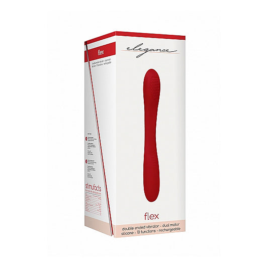 Elegance Double Ended Vibrator Flex Red | 8714273547941 | Available at EroticWarehouse.com