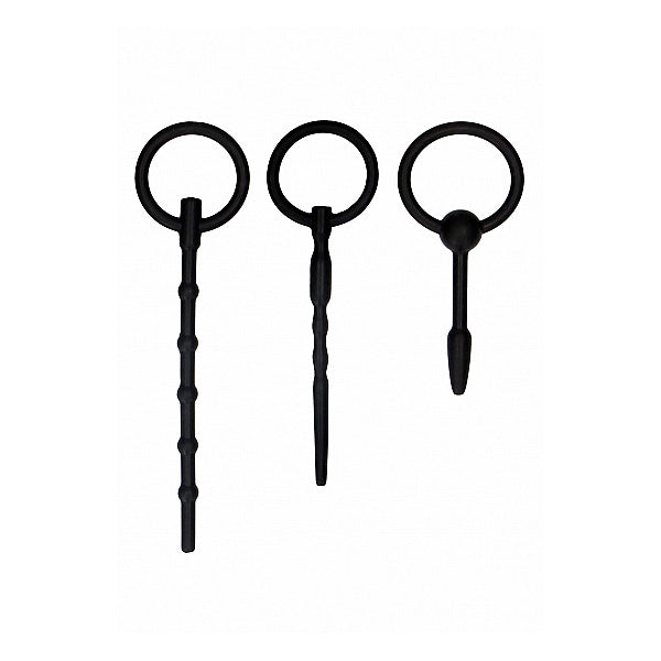Urethral Sounding Plug Set Black | 8714273548030 | Available at EroticWarehouse.com
