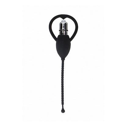Urethral Sounding Vibrating Bullet Plug Black | 8714273548047 | Available at EroticWarehouse.com