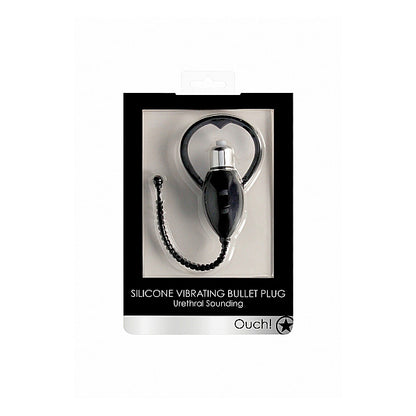 Urethral Sounding Vibrating Bullet Plug Black | 8714273548047 | Available at EroticWarehouse.com