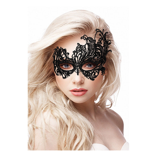 Ouch! Royal Black Lace Mask Black | 8714273548092 | Available at EroticWarehouse.com