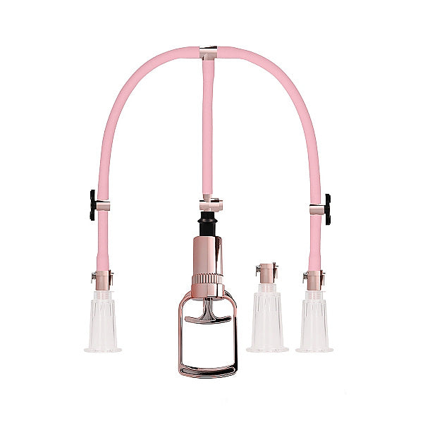 Shots Pumped Clitoral & Nipple Pump Set Medium Rose Gold | 8714273548443 | Available at EroticWarehouse.com