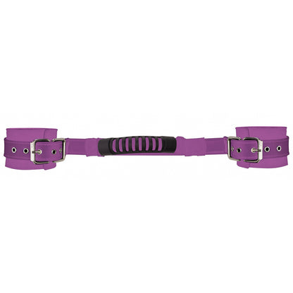 Ouch! Adjustable Leather Handcuffs Purple | 8714273580795 | Available at EroticWarehouse.com