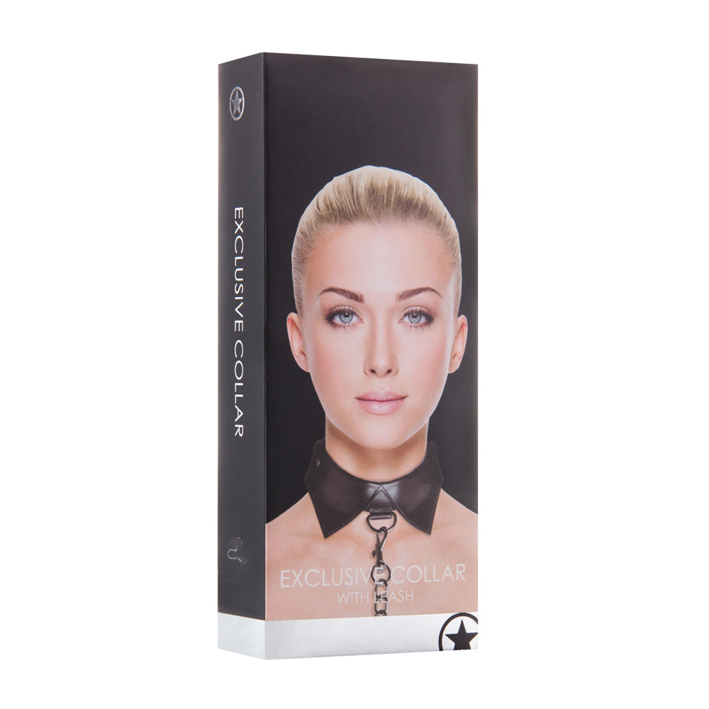 Ouch! Exclusive Collar & Leash Black | 8714273580955 | Available at EroticWarehouse.com