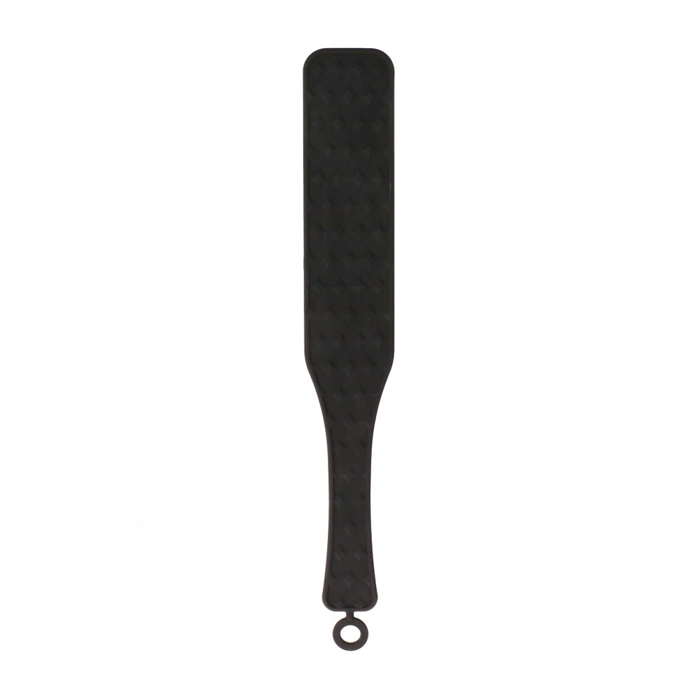 Ouch! Silicone Textured Paddle Black | 8714273924049 | Available at EroticWarehouse.com
