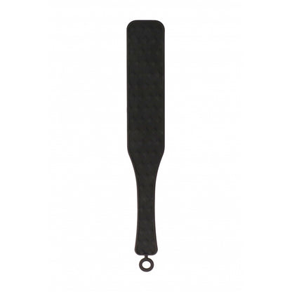 Ouch! Silicone Textured Paddle Black | 8714273924049 | Available at EroticWarehouse.com