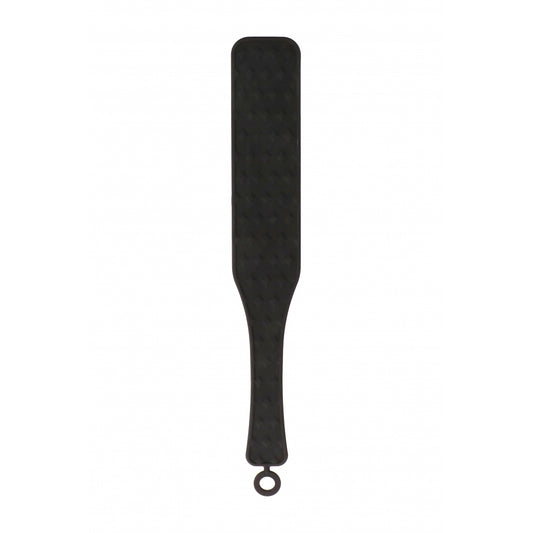 Ouch! Silicone Textured Paddle Black | 8714273924049 | Available at EroticWarehouse.com