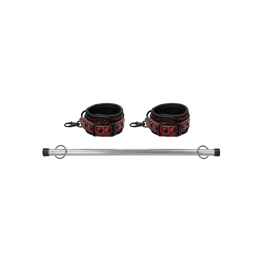 Ouch! Luxury Spreader Bar Burgundy | 8714273928689 | Available at EroticWarehouse.com