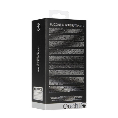 Ouch! Bubble Butt Plug Black | 8714273930682 | Available at EroticWarehouse.com