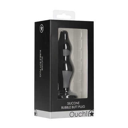 Ouch! Bubble Butt Plug Black | 8714273930682 | Available at EroticWarehouse.com