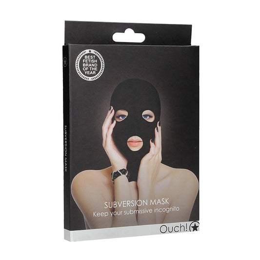 Ouch! Subversion Mask Black | 8714273949516 | Available at EroticWarehouse.com