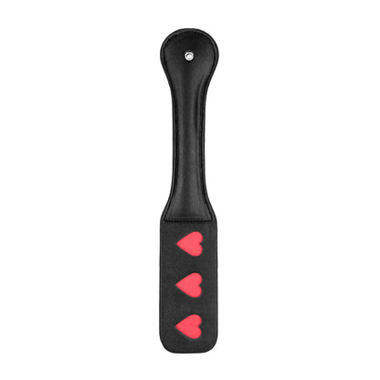 Ouch! Paddle Hearts Black | 8741273504018 | Available at EroticWarehouse.com