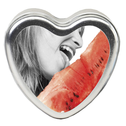 Watermelon Edible Heart Candle | 879959001907 | Available at EroticWarehouse.com