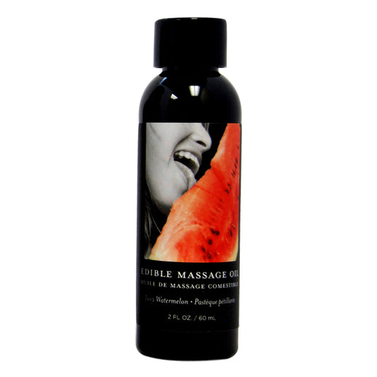 Edible Massage Oil Watermelon 2 oz. | 879959004489 | Available at EroticWarehouse.com