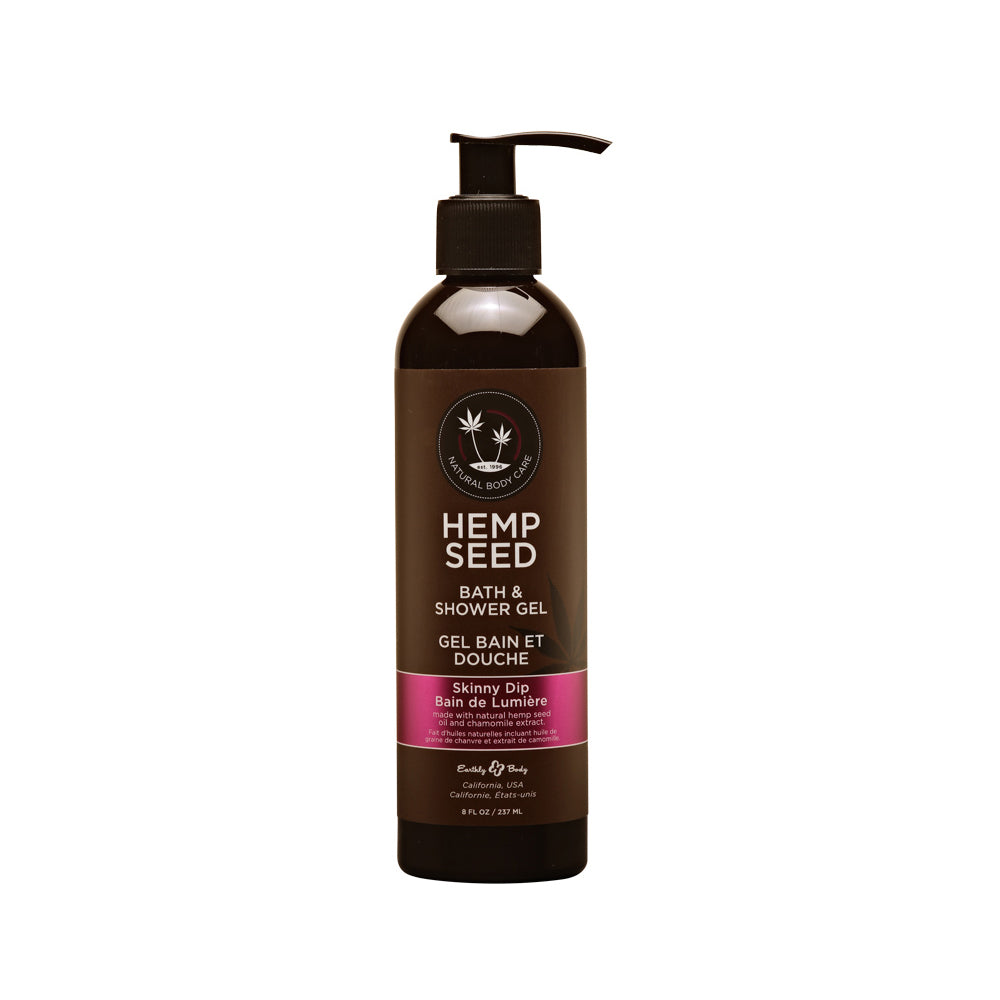 Hemp Seed Bath & Shower Gel Skinny Dip 8 oz. | 879959004878 | Available at EroticWarehouse.com