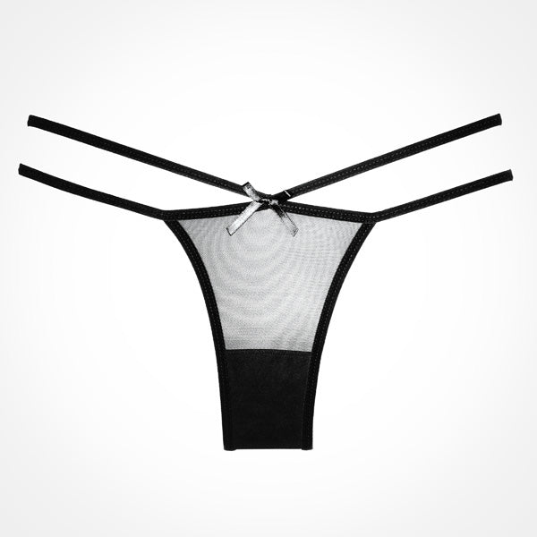 Naughty Vanilla Panty One Size Black | 883045908421 | Available at EroticWarehouse.com