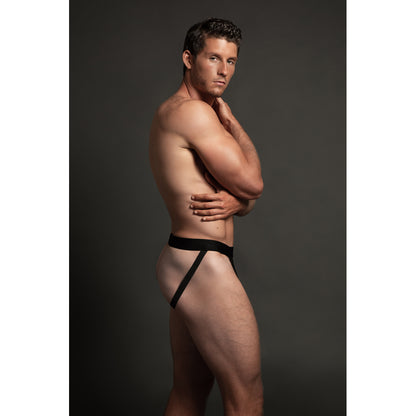 Luca Lace Jock Black L/Xl | 883045911438 | Available at EroticWarehouse.com