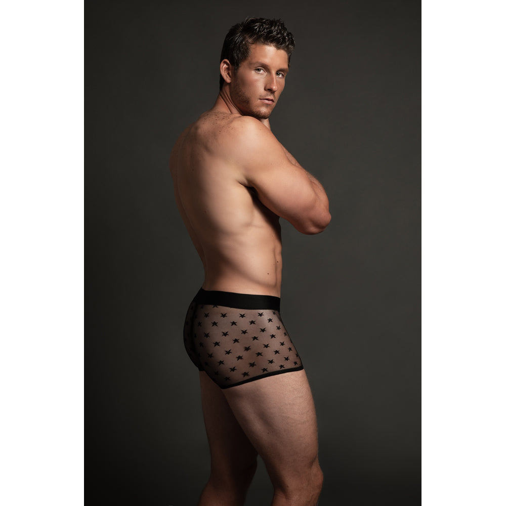 Luca Star Boxer Black L/Xl | 883045911476 | Available at EroticWarehouse.com