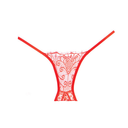 Adore Enchanted Belle Panty Crotchless One Size Red | 883045913005 | Available at EroticWarehouse.com
