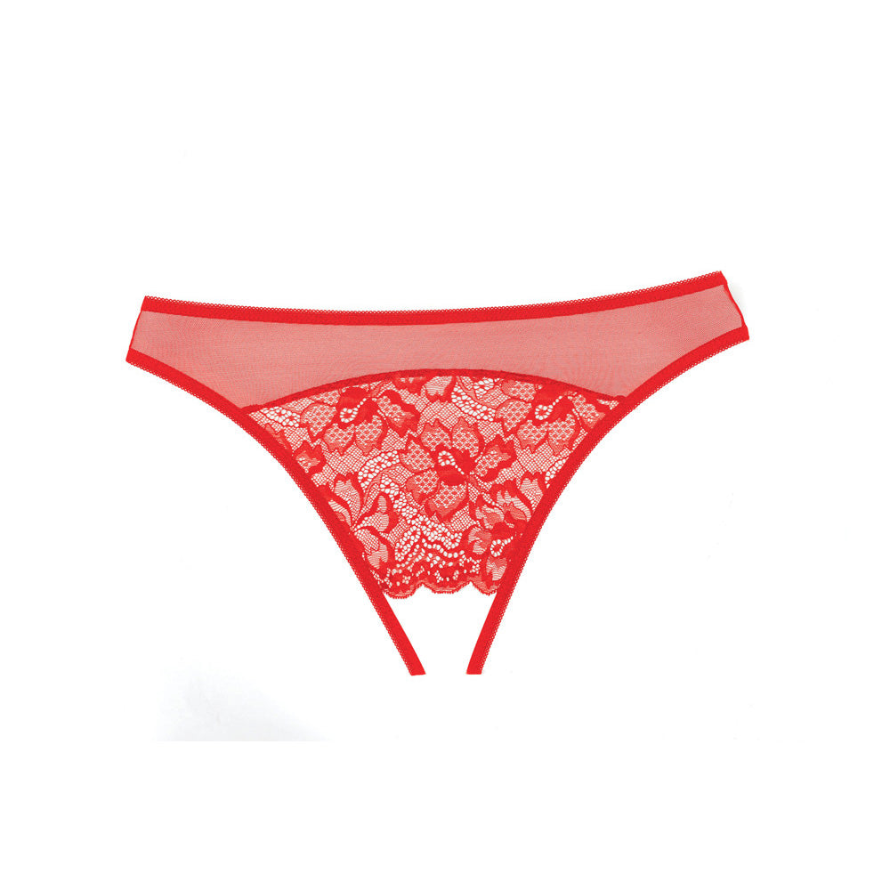 Adore Just A Rumor Panty One Size Red | 883045913050 | Available at EroticWarehouse.com
