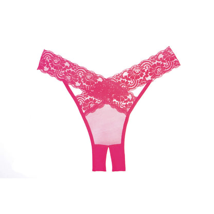 Adore Desire Panty Crotchless One Size Hot Pink | 883045913203 | Available at EroticWarehouse.com