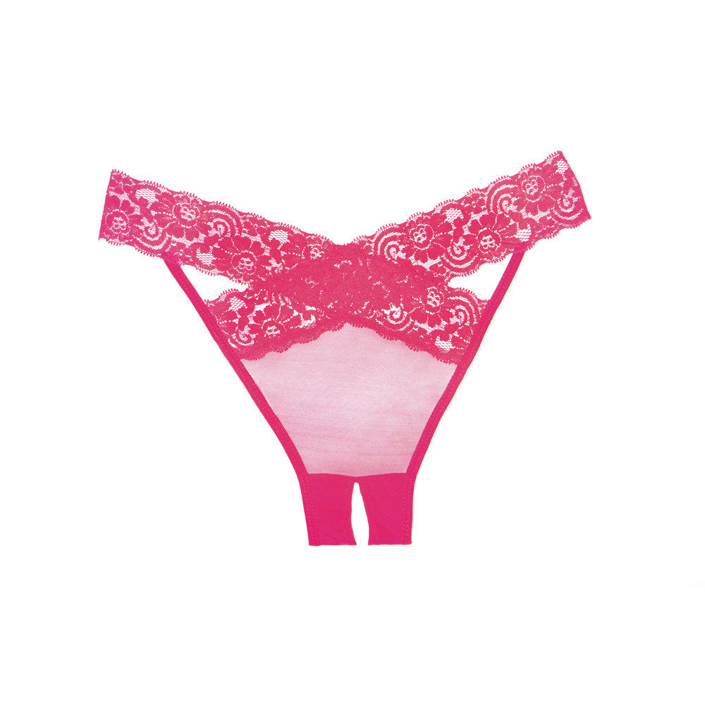 Adore Desire Panty Crotchless One Size Hot Pink | 883045913203 | Available at EroticWarehouse.com