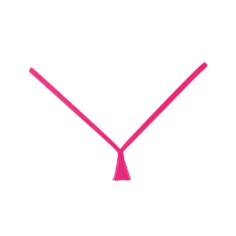 Adore Between The Cheats Wetlook Panty One Size Hot Pink | 883045913289 | Available at EroticWarehouse.com