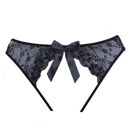 Adore Open Panty Mesh Front Lace Back Black One Size | 883045916662 | Available at EroticWarehouse.com