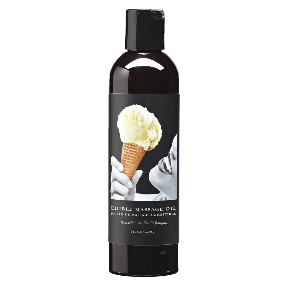 Massage Oil Edible Vanilla 8 oz. | 898788000929 | Available at EroticWarehouse.com