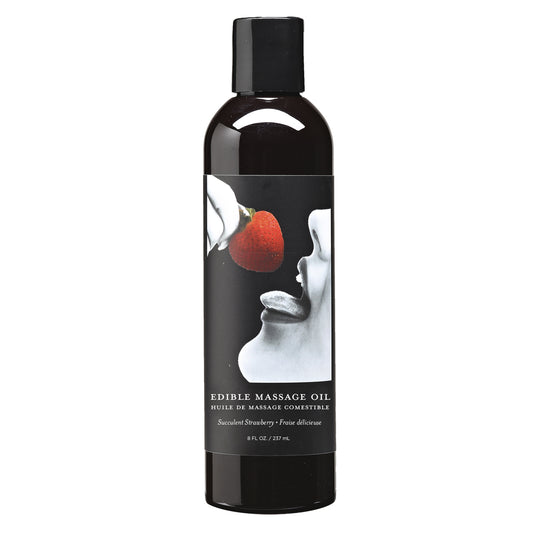 Massage Oil Edible Straw 8 oz. | 898788000936 | Available at EroticWarehouse.com