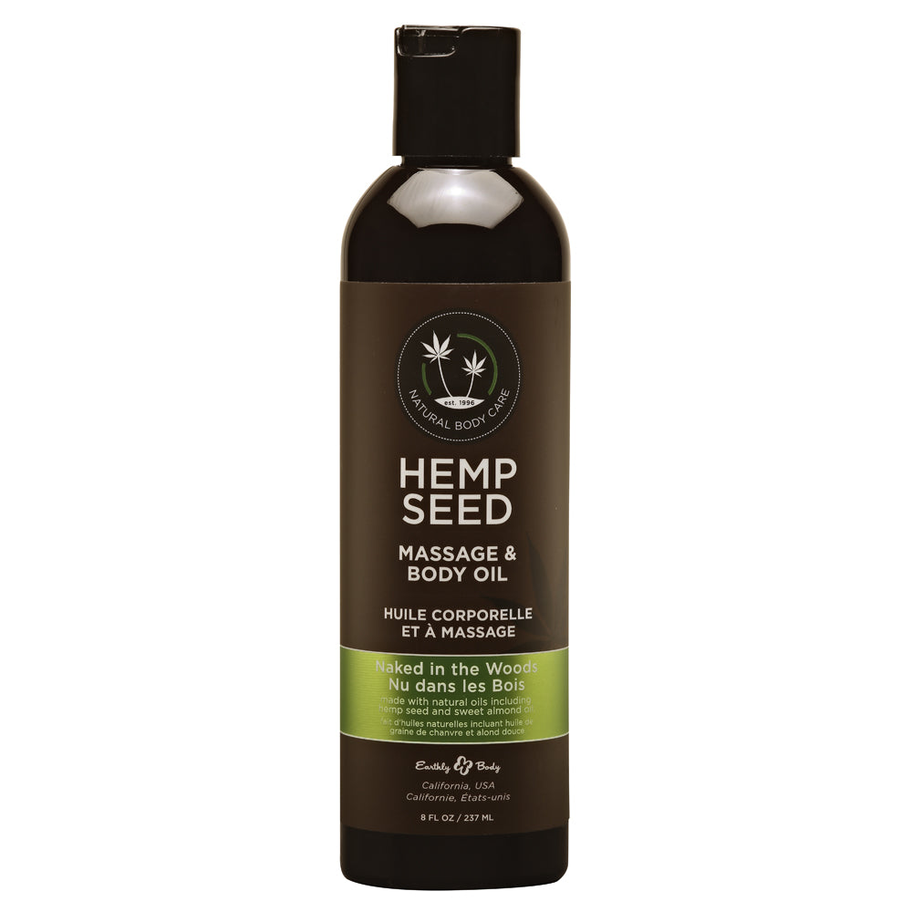 Naked In The Woods Massage Oil 8 oz. | 898788000950 | Available at EroticWarehouse.com