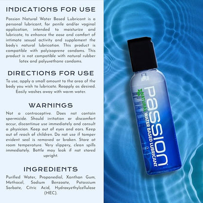 Passion Natural Water Based Lubricant 2 Oz | 811847011520 | Available at EroticWarehouse.com