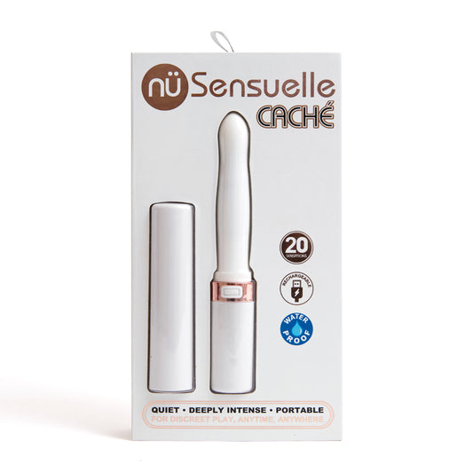 Nu Sensuelle Cache 20 Function Discreet Vibe White | 9342851001968 | Available at EroticWarehouse.com