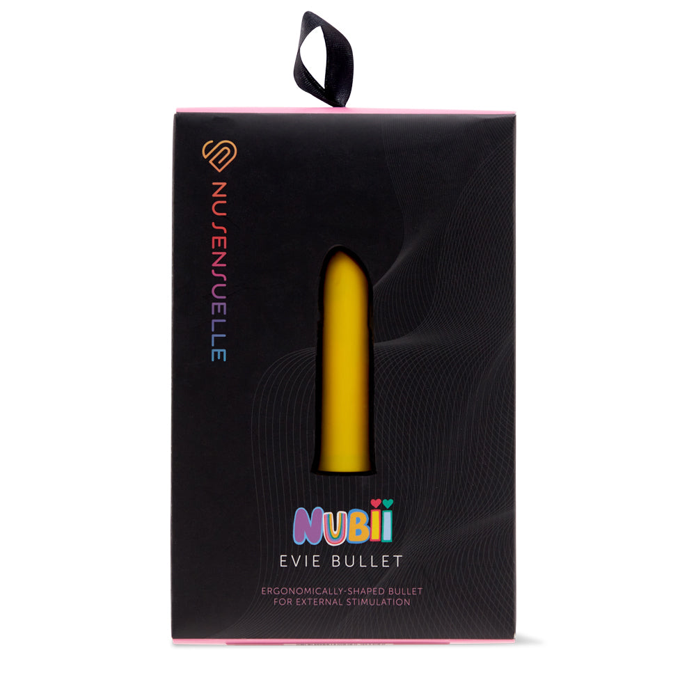 Nu Sensuelle Evie Slanted Bullet Yellow | 9342851003221 | Available at EroticWarehouse.com
