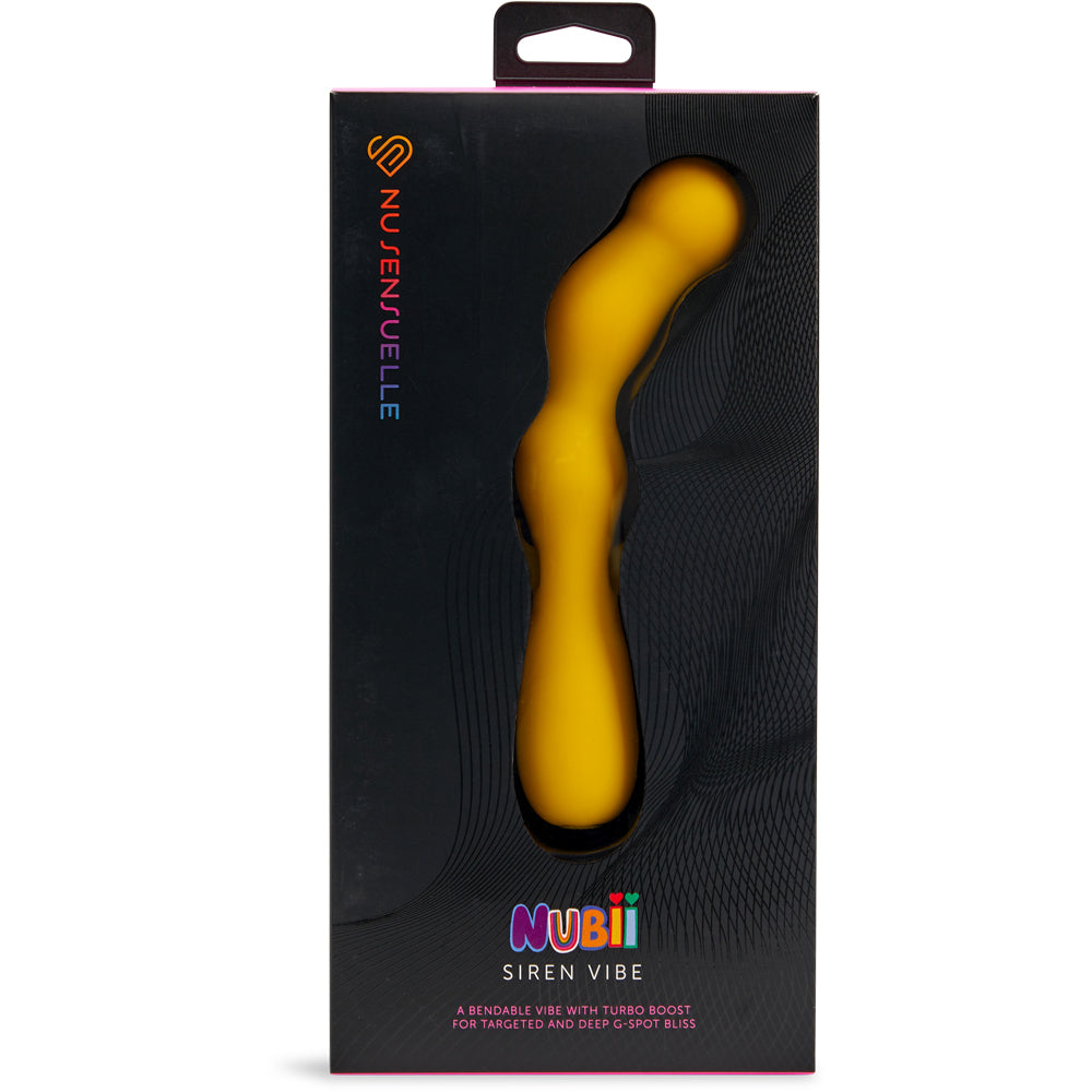 Siren Nubii G-Spot Vibe W/ Hinge Yellow | 9342851003481 | Available at EroticWarehouse.com