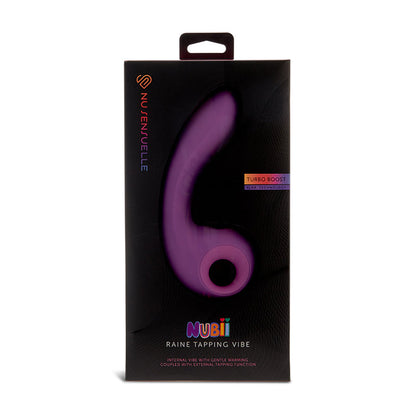 Raine Nubii External Tapping Vibe W/ Turbo Boost And Heat Purple | 9342851003757 | Available at EroticWarehouse.com
