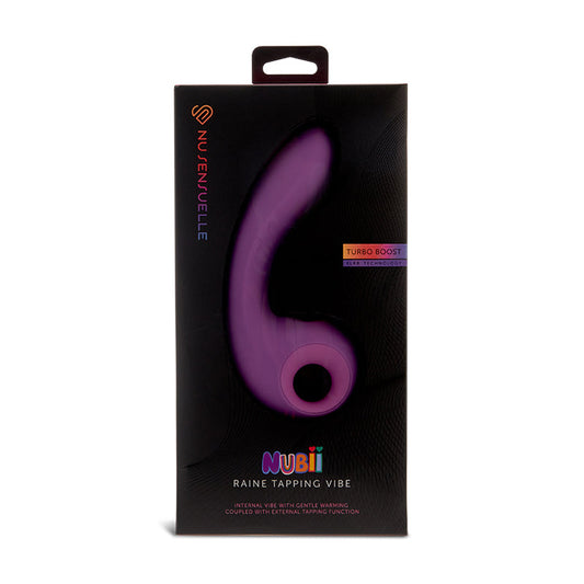 Raine Nubii External Tapping Vibe W/ Turbo Boost And Heat Purple | 9342851003757 | Available at EroticWarehouse.com