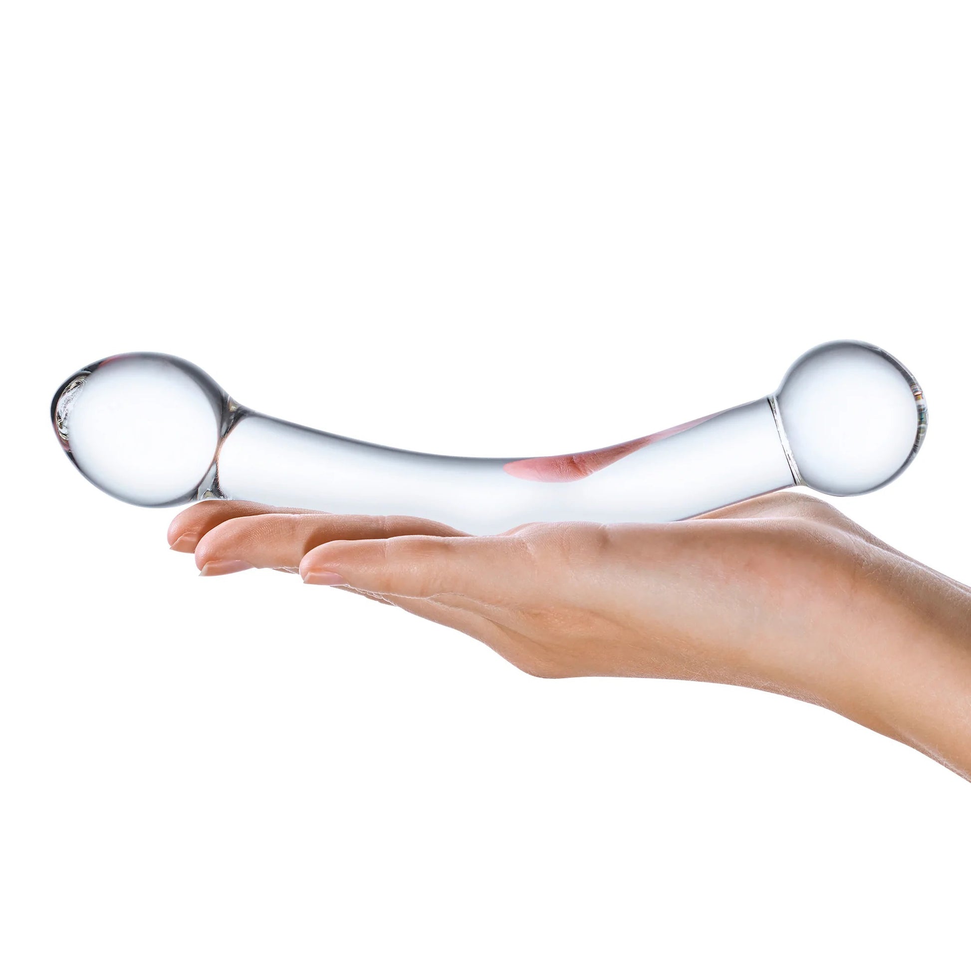 7 Inch Curved Glass G-Spot And Prostate Stimulator | 4890808169681 | Available at EroticWarehouse.com