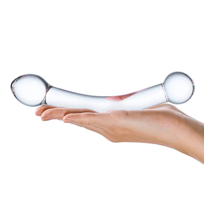 7 Inch Curved Glass G-Spot And Prostate Stimulator | 4890808169681 | Available at EroticWarehouse.com